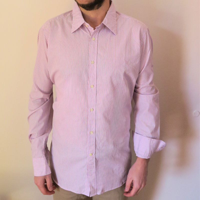 Teo Ons 3 - shirt, cotton popeline, pink, regular fit