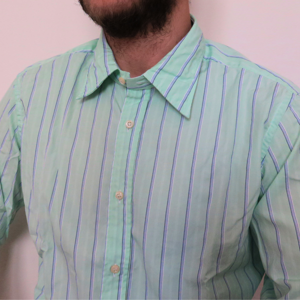 Teo Record 5 - shirt, 100% cotton, mint green color, relaxed fit